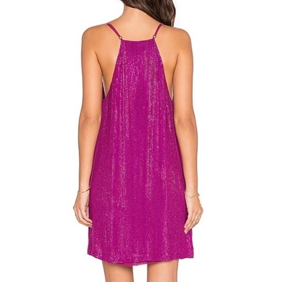 MLV by MAYREN LEE VIRAY Pink Magenta Embellished Sparkle Dress Eras Tour Outfit - Picture 3 of 16
